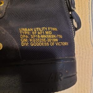 NIKE AIR FORCE 1 SF AF1 MID URBAN UTILITY FTWR